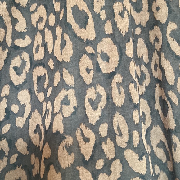 Dynamite Mock Neck Animal Print Blouse - Picture 5 of 8